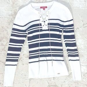 Chain Detail Striped Sweater